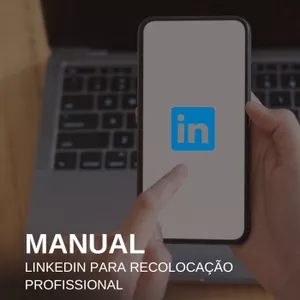 Imagem de capa para o Ebook Manual de Linkedin para Recolocação Profissional