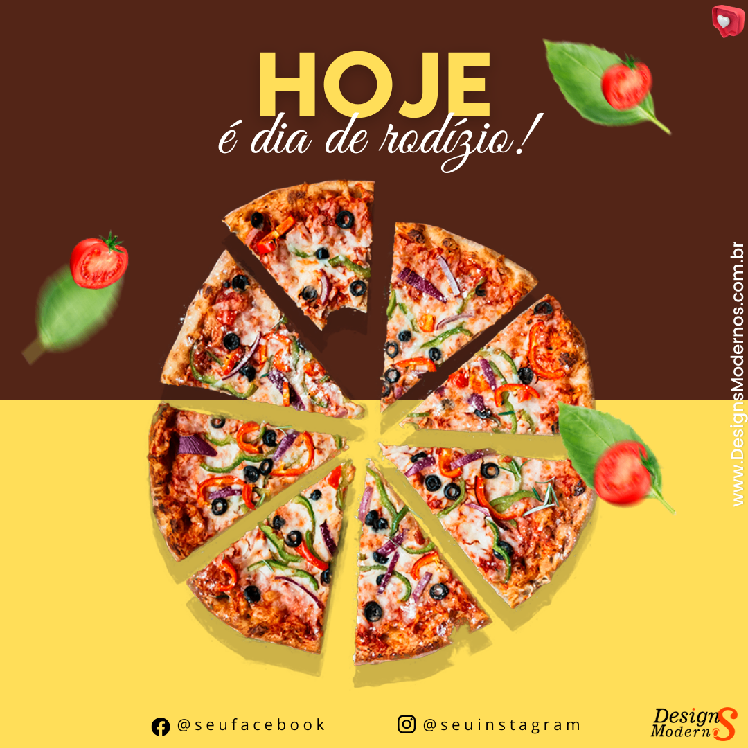 Pack de +1000 Artes Editáveis para Pizzaria no Canva, Photoshop e Corel  — imagem 5
