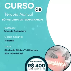 Imagem de capa para o Evento presencial Curso de Terapia Manual 