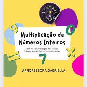 Imagem de capa para o Ebook Fascículo: Multiplicação de Números Inteiros