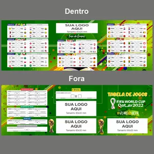 Imagem de capa para o Curso online Tabela da Copa do mundo 2022 com duas dobras