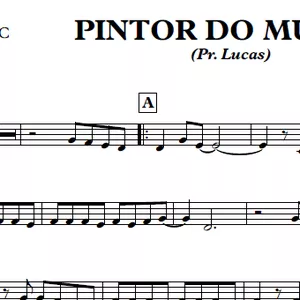 PINTOR DO MUNDO PARTITURA (Para instrumentos em C)