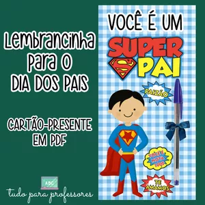 Imagem de capa para o Ebook CARD DIA DOS PAIS - SUPER PAI