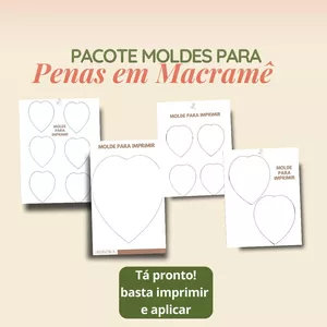 Imagem de capa para o Ebook PT - PACOTE MOLDES PENAS
