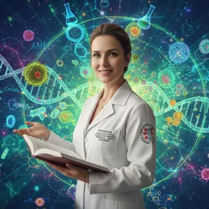 Imagem de capa para o Ebook Professora Elisa — Sua Mentora Digital em Biomedicina