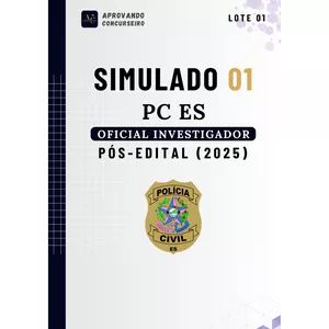 Imagem do curso 07 Simulados Comentados PC ES - Oficial Investigador (Pós edital 2025)