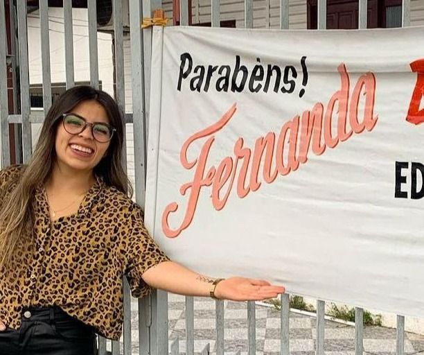 Fernanda, aprovada na UFRGS