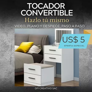 Imagen de portada para Ebook Plano de Tocador Convertible