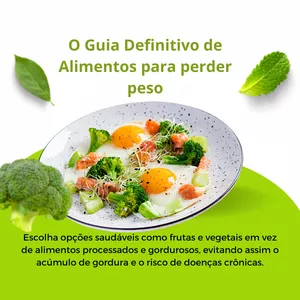 Imagem de capa para o Ebook Emagreça com Sabor: O Guia Definitivo de Alimentos para Perder Peso