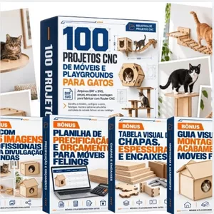 Imagem do curso +100 PROJETOS CNC DE MÓVEIS E PLAYGROUNDS PARA GATOS