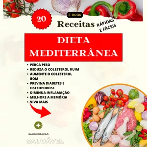 Imagem de capa para o Ebook DIETA MEDITERRÂNEA