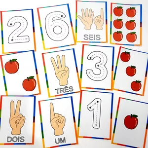 Imagem de capa para o Ebook NUMERAIS E QUANTIDADES 0 A 10 PAREAMENTO 