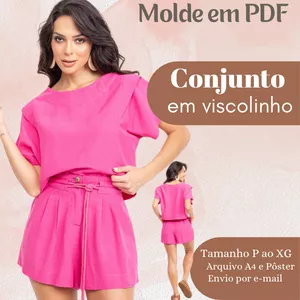 Imagem de capa para o Ebook MOLDE EM PDF CONJUNTO EM VISCOLINHO 