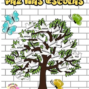 Imagem de capa para o Ebook Painel árvore paz,nas escolas 🟣