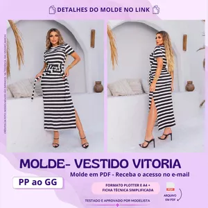 Imagem de capa para o Curso online Molde Vestido Vitoria