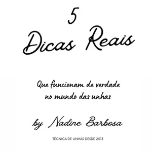 Imagem de capa para o Ebook 5 dicas reais pra fazer unhas em 60 minutos 