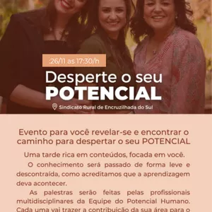 Imagem de capa para o Evento presencial Desperte seu Potencial