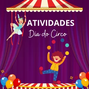 Imagem de capa para o Ebook Atividades Dia do Circo