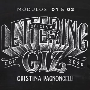 Imagem de capa para o Curso online Oficina de Lettering com Giz - Módulos 1 e 2