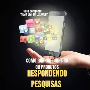 Imagem de capa para o Ebook Ganhe produtos ou dinheiro respondendo pesquisas
