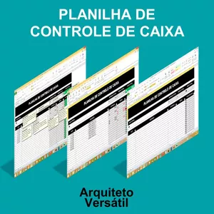 Imagem de capa para o Ebook Planilha de Controle de Caixa do Arquiteto Versátil