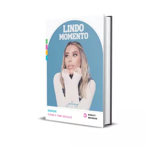Imagem de capa para o Ebook Lindo Momento-Julliany Souza no Ukulele