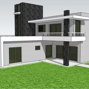 Imagen de portada para Curso online Plano de Casa en Terreno 20x20 M con 3 Rec. 2 Niveles