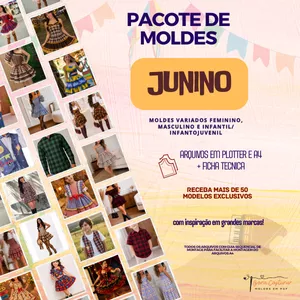 Imagem de Pacote de Moda Junina criado por Boracosturar na hotmart