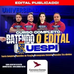 Imagem de capa para o Curso online UESPI - Batendo o Edital