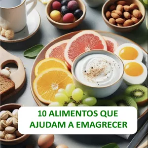 Imagem de capa para o Ebook 10 ALIMENTOS QUE AJUDAM A EMAGRECER