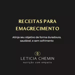 Imagem de capa para o Ebook Livro de Receitas para emagrecimento 