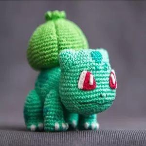 Imagem de capa para o Ebook Receita Crochê em PDF - Pokemon Bulbasaur Amigurumi