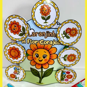 Imagem de capa para o Ebook Luva com a História “Laranjinha, A Florzinha Corajosa” 