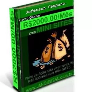 Imagem de capa para o Ebook Como ganhar R$2000,00 (dois mil reais) com minisites