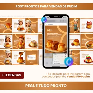 Imagem do curso PACK PARA PUDIM - Vendas de Pudim