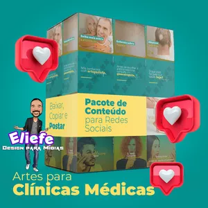 Imagem principal do produto +200 Artes para Clínicas Médicas + Bônus