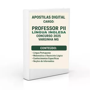 Imagem de capa para o Ebook Apostilas Digitais para Concurso PROFESSOR PII – LÍNGUA INGLESA