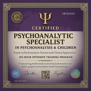 Imagem do curso ⚠️ ÚLTIMO DIA! ⚠️ Formação Especialização em Psicanálise e Filhos – Psicanalista + Livro + Registro Profissional + Crachá Digital + Mapas Mentais + Cartilhas + Resumos + Exercícios + Práticas.