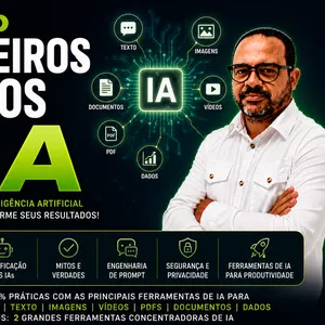 Imagem do curso Primeiros Passos  com a  Inteligência Artificial