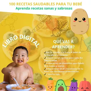 Imagen de portada para Ebook 100 recetas saludables para bebés