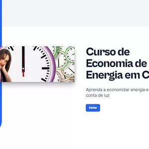 Imagem de capa para o Ebook Curso de Economia de Energia em Casa