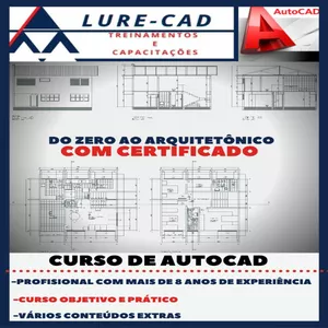 Imagem do curso CURSO DE AUTOCAD - DO ZERO AO ARQUITETÔNICO