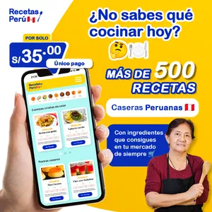 Imagen de portada para Ebook 🍽️ Recetario Virtual: Más de 500 Recetas Caseras Peruanas 🇵🇪🔥