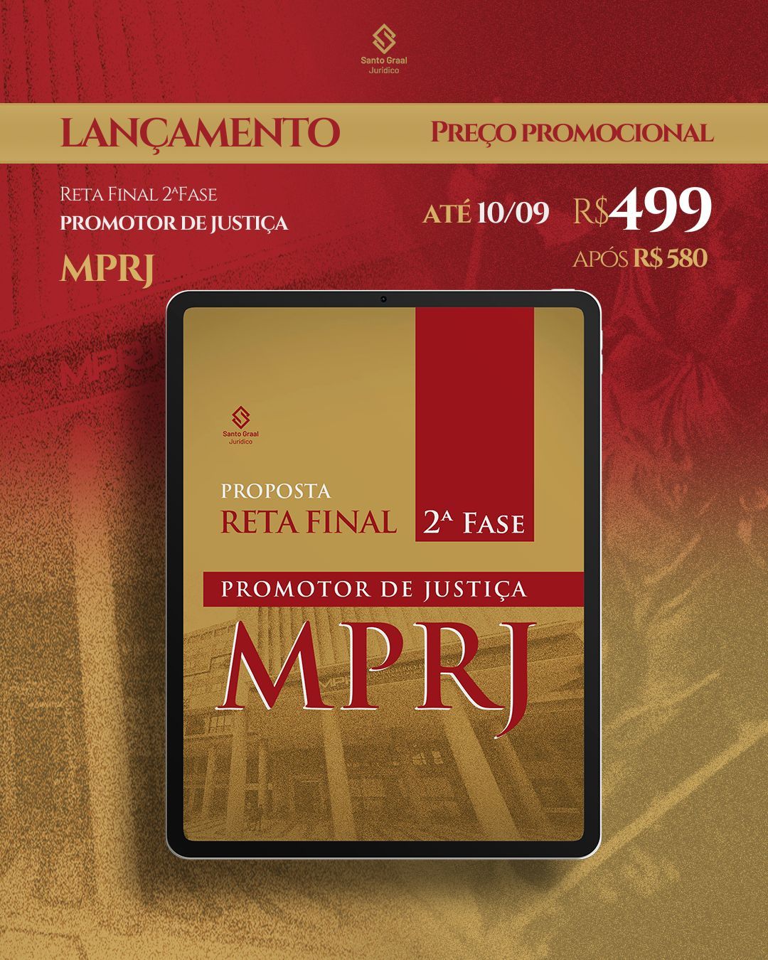 Imagem do curso MPRJ | 2ª Fase - Promotor de Justiça 2025