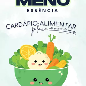 Imagem de capa para o Ebook Plano Alimentar Infantil – Cardápio dos 9 Meses