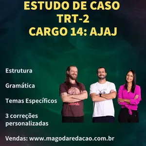 Imagem de capa para o Curso online Estudo de Caso TRT2-SP (cargo 14 AJAJ)