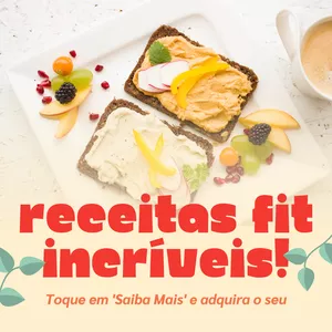 Imagem de capa para o Ebook Rceitas Fit em CASA