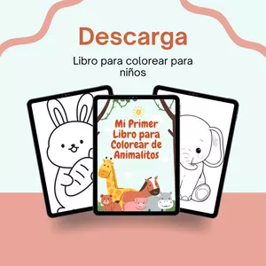 Imagen de portada para Ebook Mi Primer Libro para Colorear de Animalitos