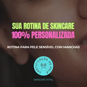 Imagem de capa para o Curso online Rotina de Pele SENSÍVEL com MANCHAS Skincare Total