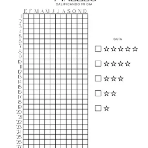 Imagen de portada para Ebook Calificando mi día mi año en pixeles journaling 